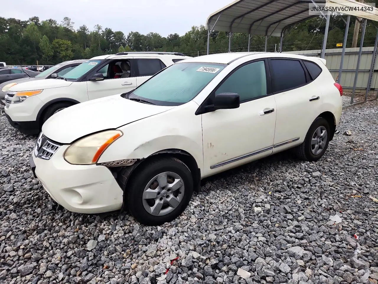 NISSAN ROGUE 2012, VIN JN8AS5MV6CW414343