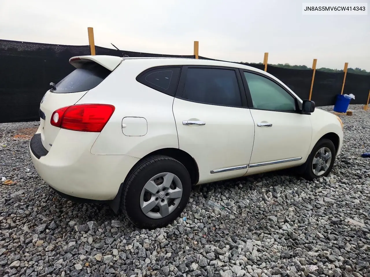 2012 NISSAN ROGUE VIN JN8AS5MV6CW414343 — фото 3