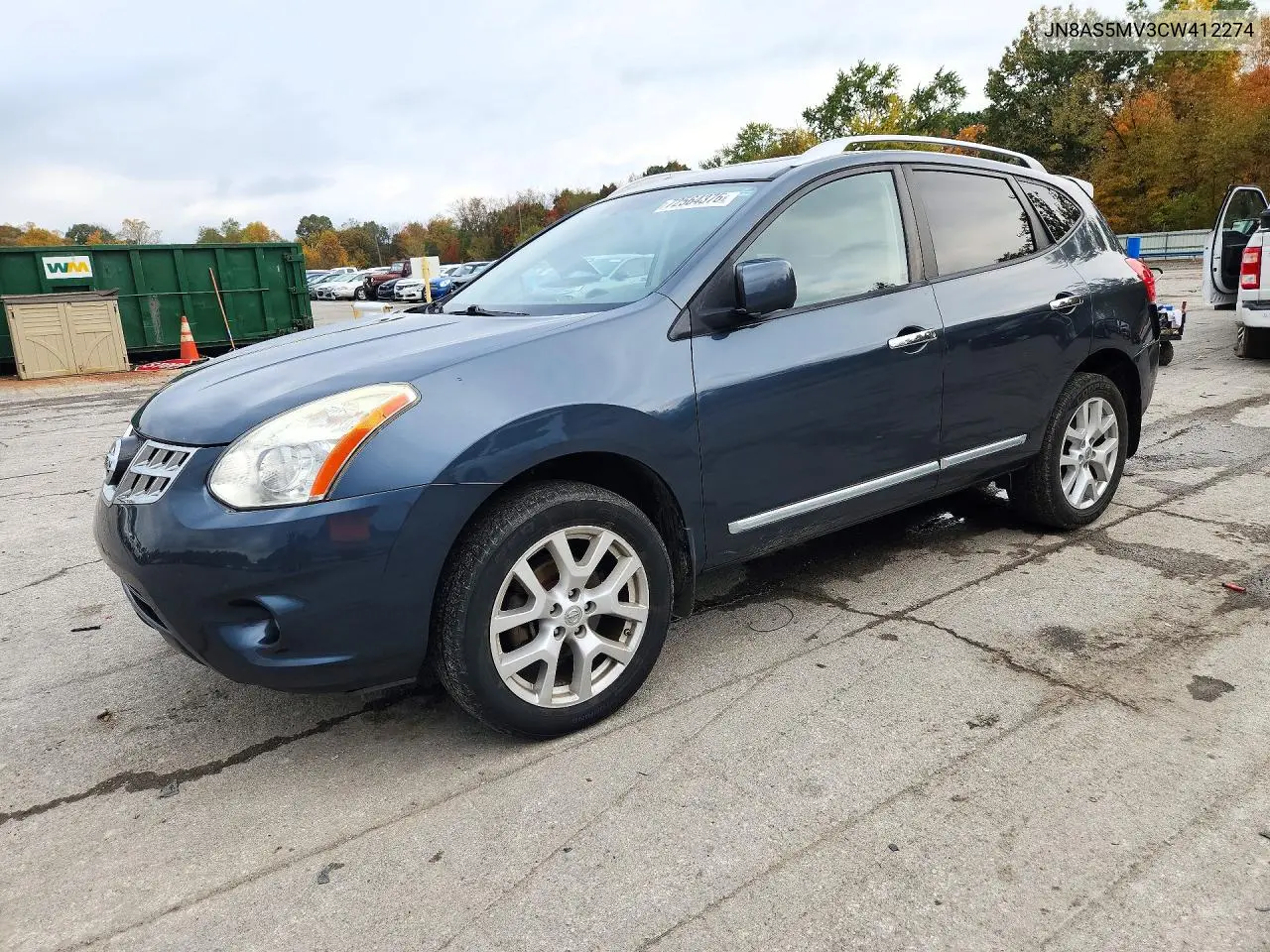 NISSAN ROGUE 2012, VIN JN8AS5MV3CW412274
