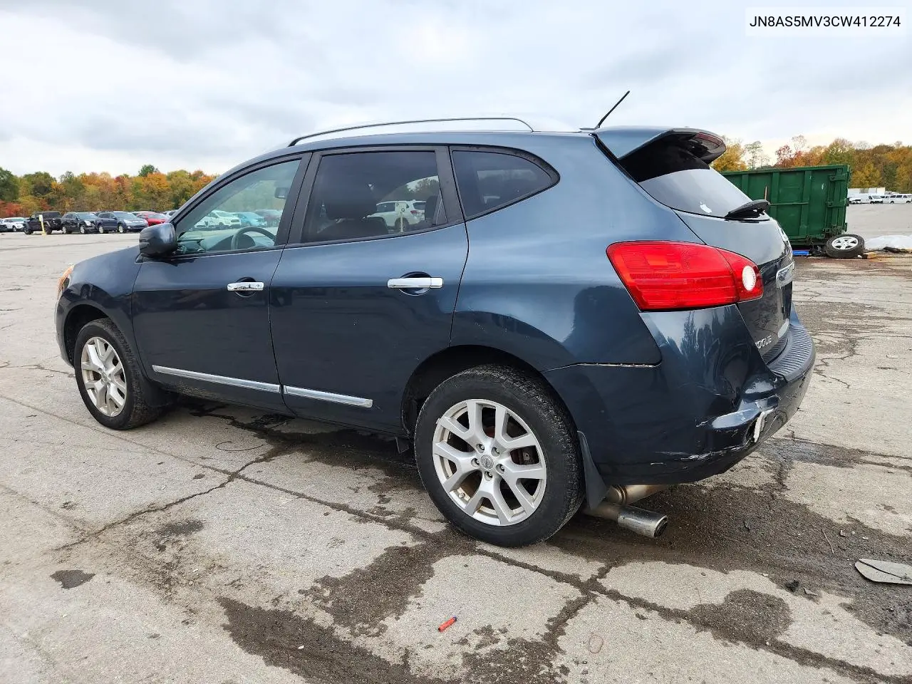 2012 NISSAN ROGUE VIN JN8AS5MV3CW412274 — фото 2