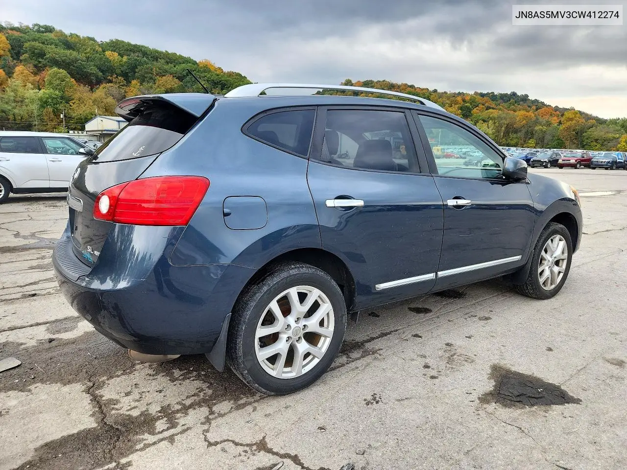 2012 NISSAN ROGUE VIN JN8AS5MV3CW412274 — фото 3
