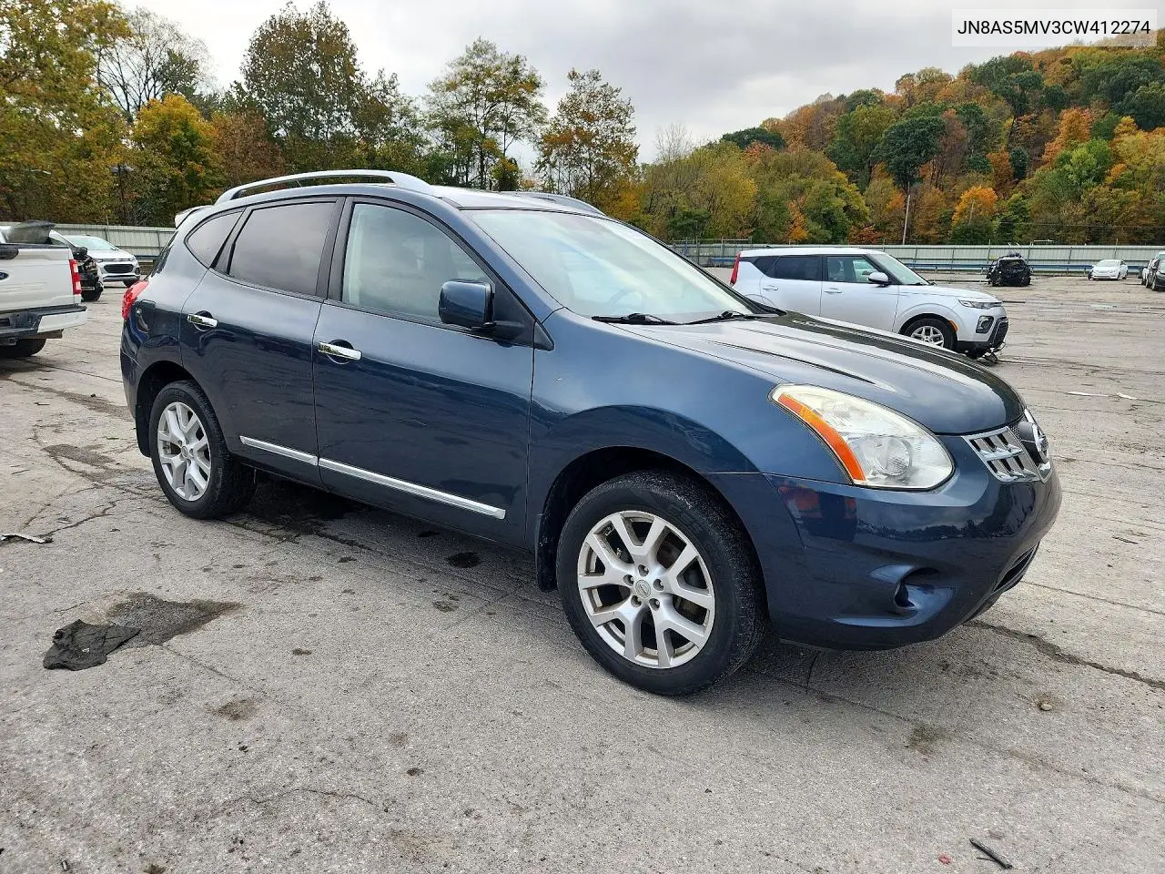 2012 NISSAN ROGUE VIN JN8AS5MV3CW412274 — фото 4