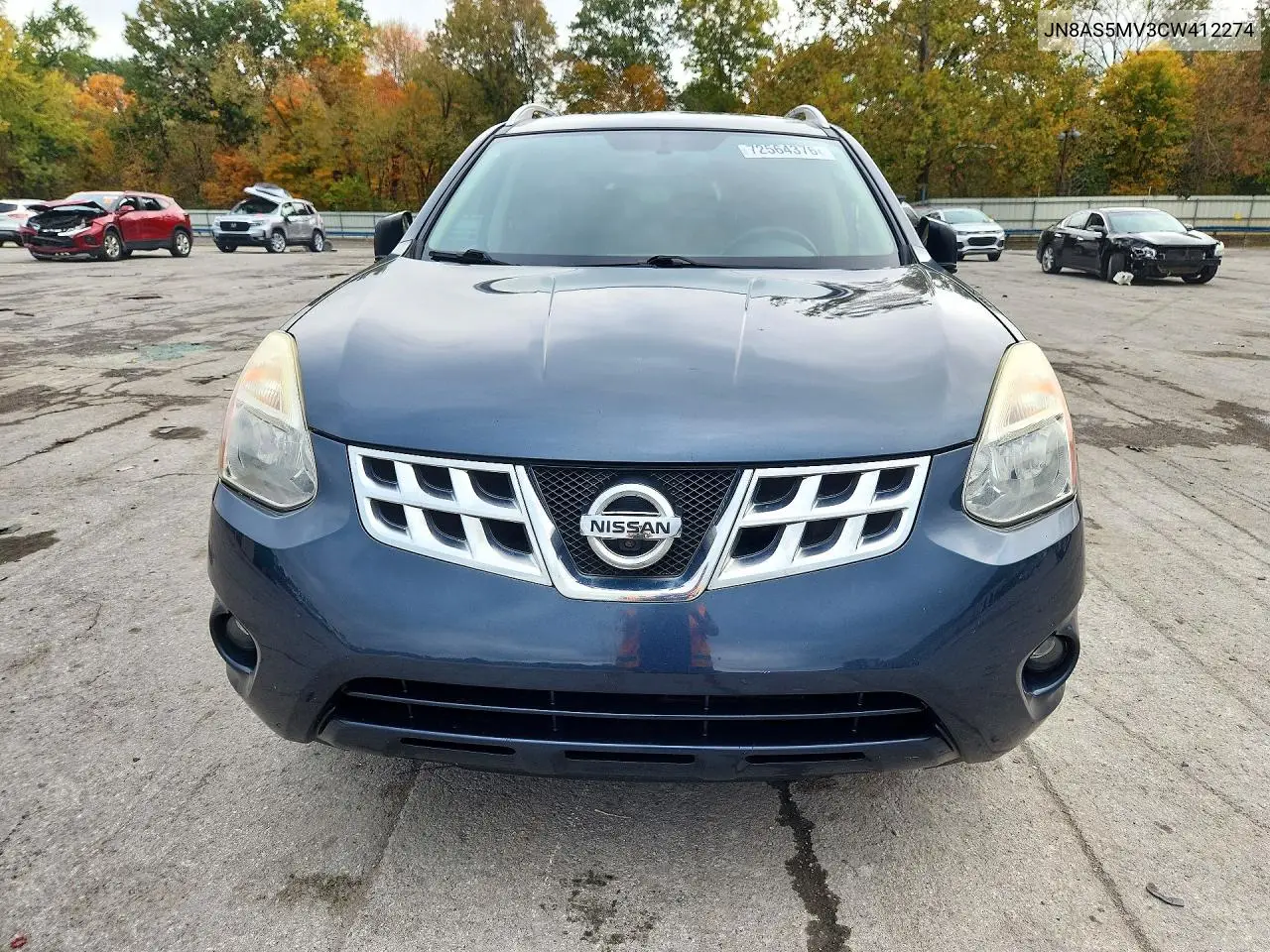 2012 NISSAN ROGUE VIN JN8AS5MV3CW412274 — фото 5