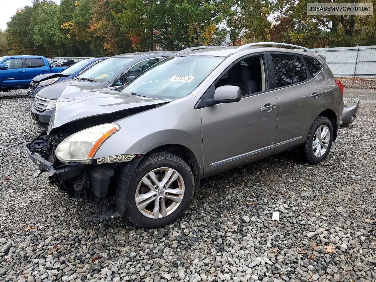 NISSAN ROGUE 2012, VIN JN8AS5MV7CW701061