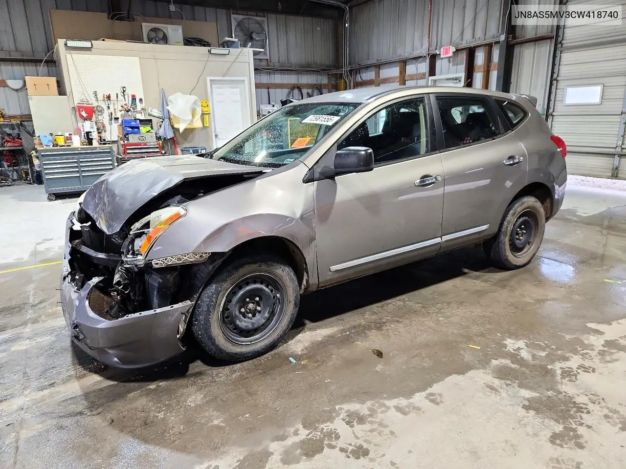 NISSAN ROGUE 2012, VIN JN8AS5MV3CW418740