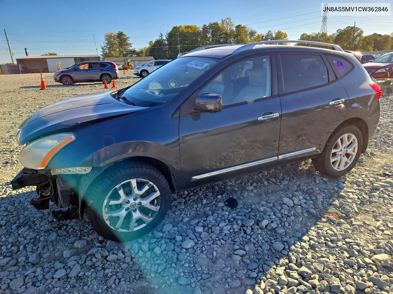 NISSAN ROGUE 2012, VIN JN8AS5MV1CW362846