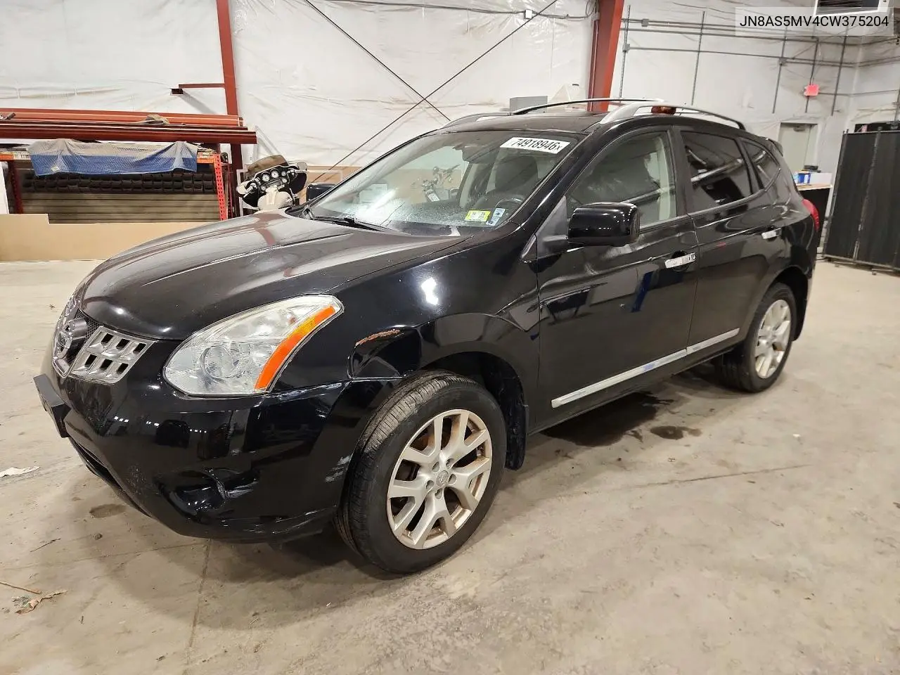 NISSAN ROGUE 2012, VIN JN8AS5MV4CW375204