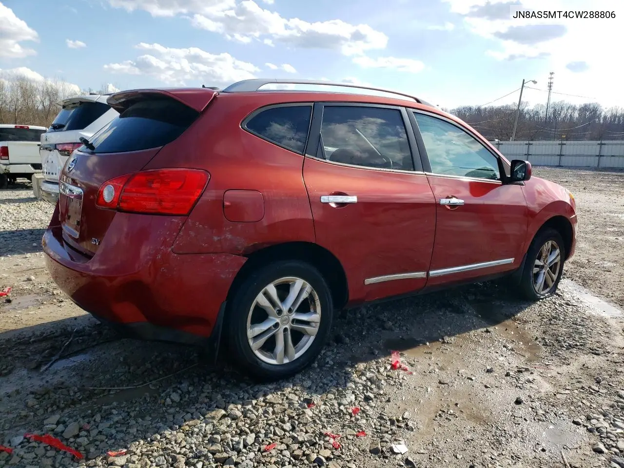 2012 NISSAN ROGUE VIN JN8AS5MT4CW288806 — фото 3