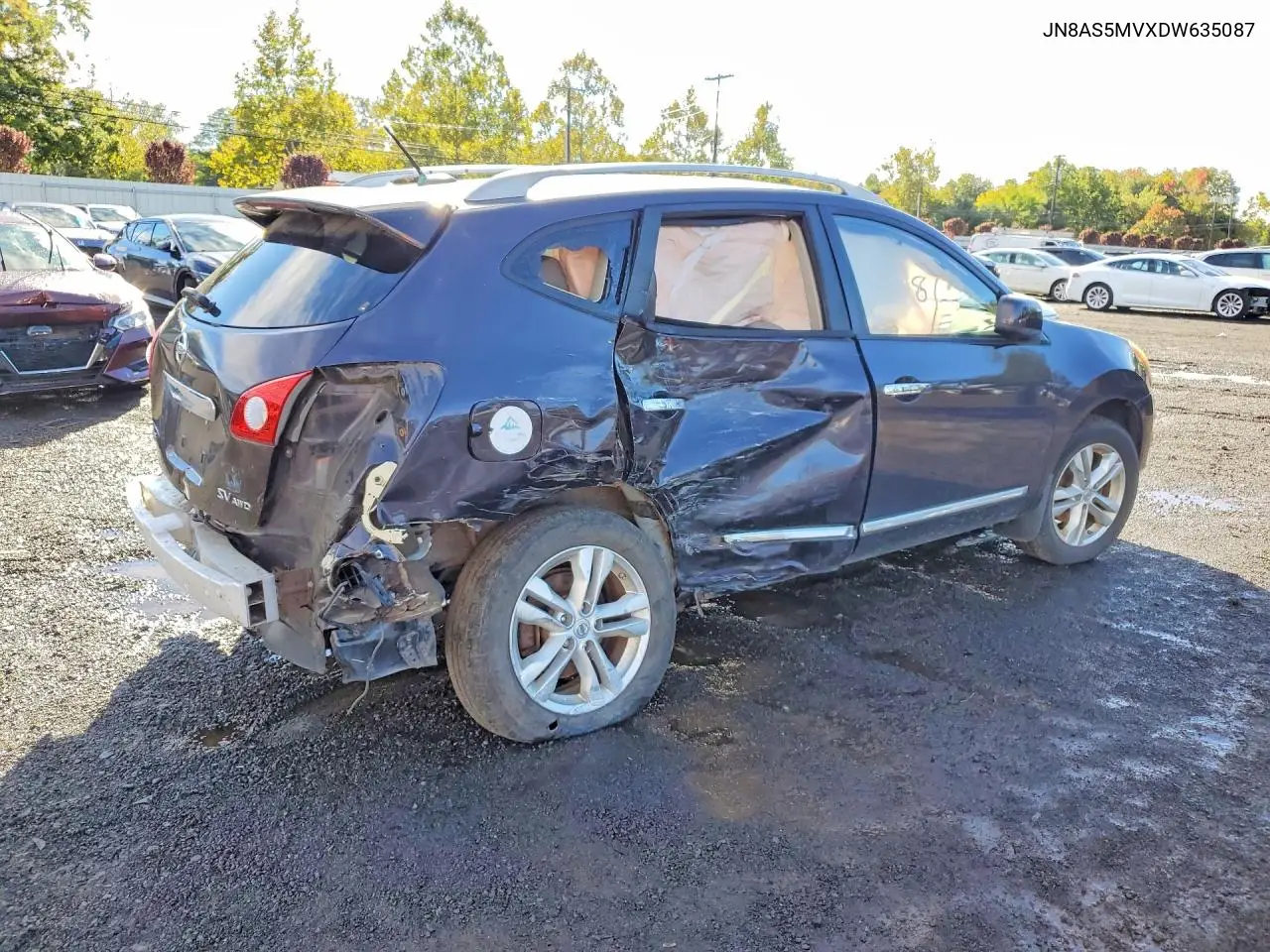 2013 NISSAN ROGUE VIN JN8AS5MVXDW635087 — фото 3