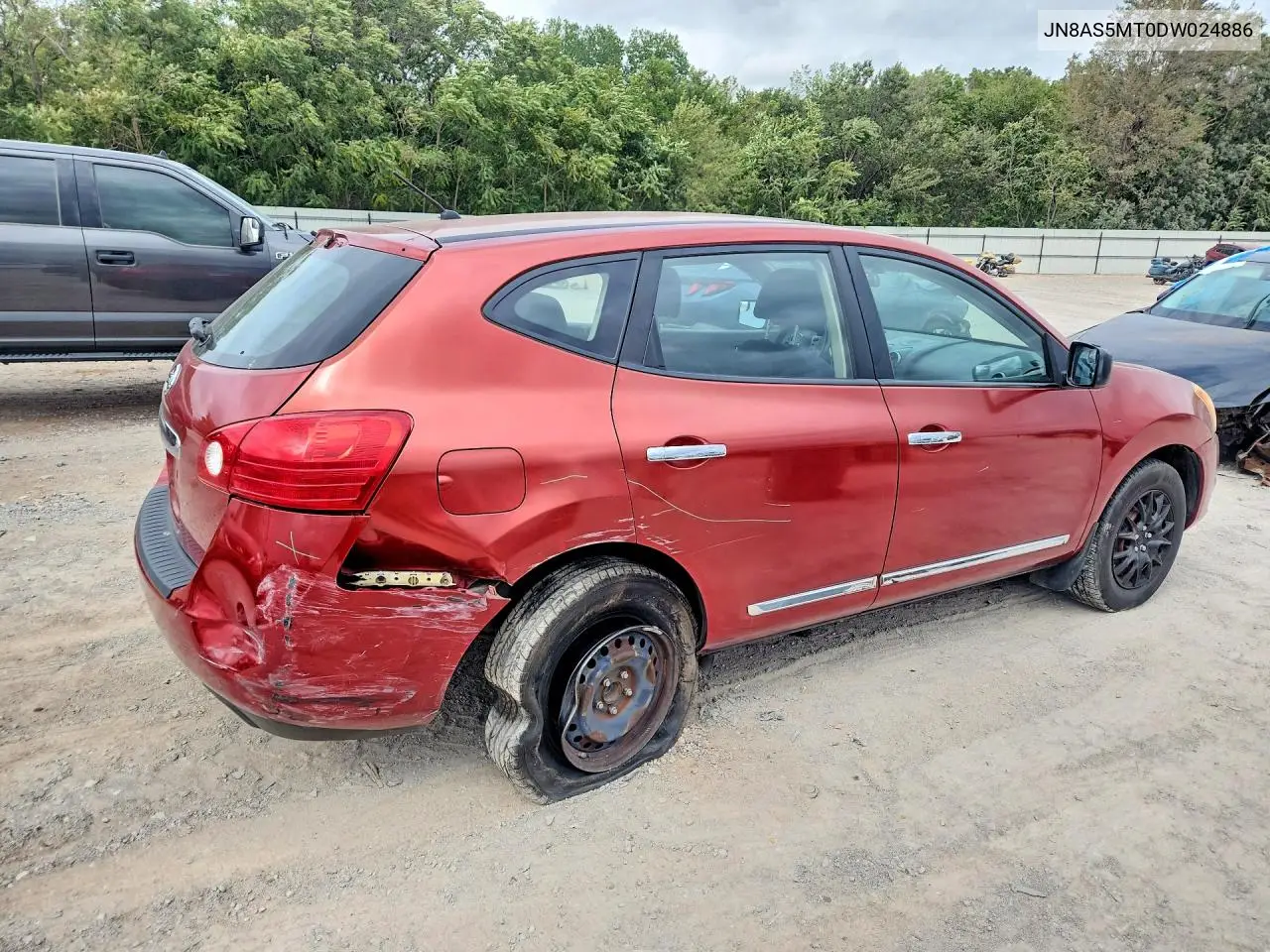 2013 NISSAN ROGUE VIN JN8AS5MT0DW024886 — фото 3
