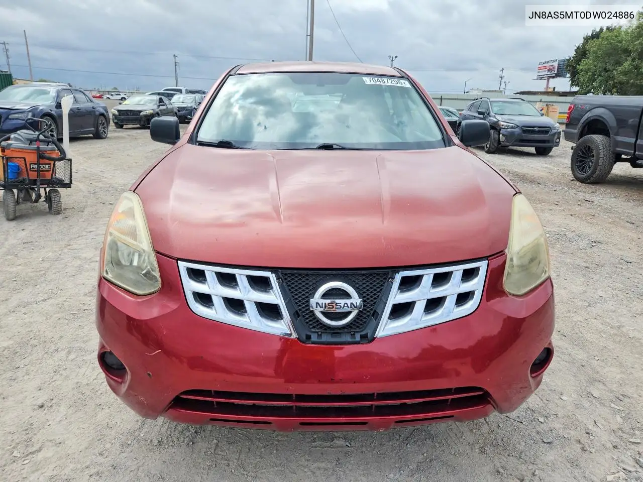 2013 NISSAN ROGUE VIN JN8AS5MT0DW024886 — фото 5
