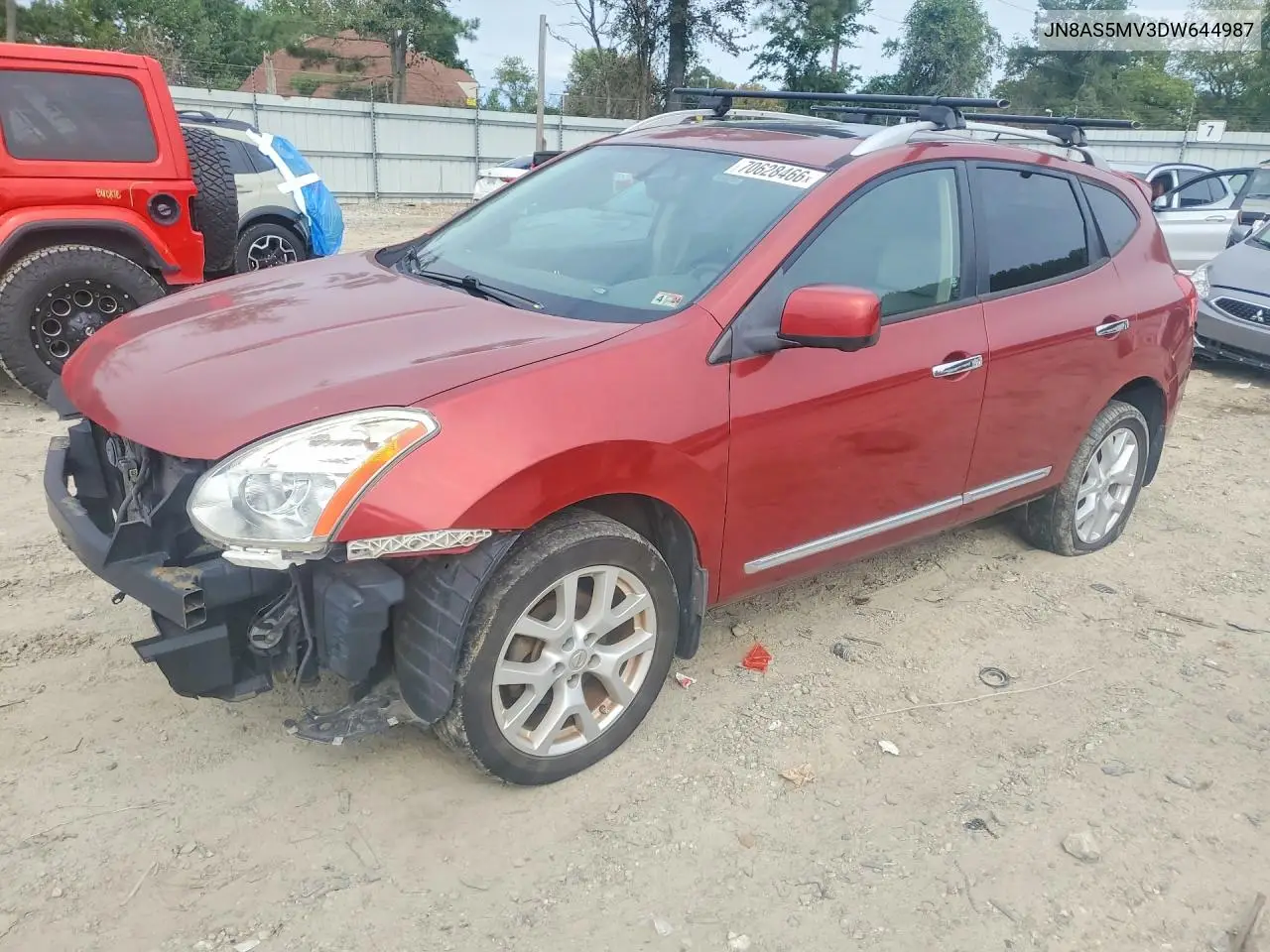 NISSAN ROGUE 2013, VIN JN8AS5MV3DW644987