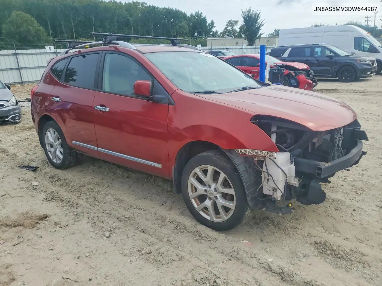 2013 NISSAN ROGUE VIN JN8AS5MV3DW644987 — фото 4
