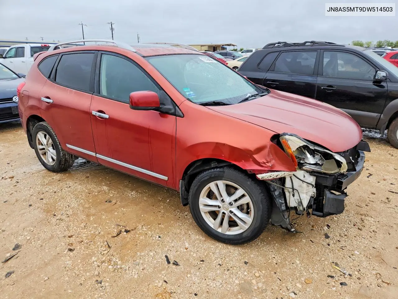 2013 NISSAN ROGUE VIN JN8AS5MT9DW514503 — фото 4