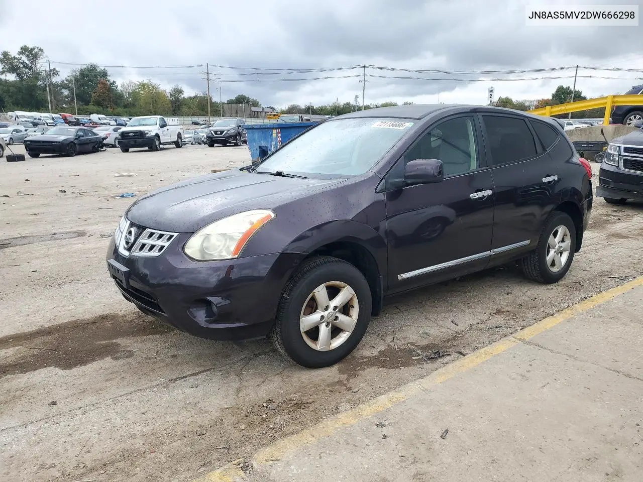 NISSAN ROGUE 2013, VIN JN8AS5MV2DW666298