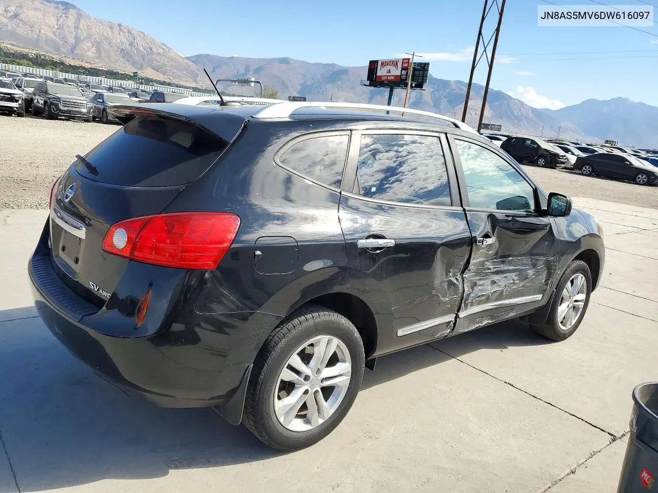 2013 NISSAN ROGUE VIN JN8AS5MV6DW616097 — фото 3