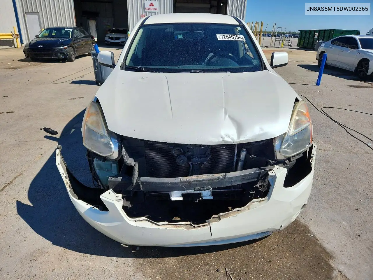 2013 NISSAN ROGUE VIN JN8AS5MT5DW002365 — фото 5