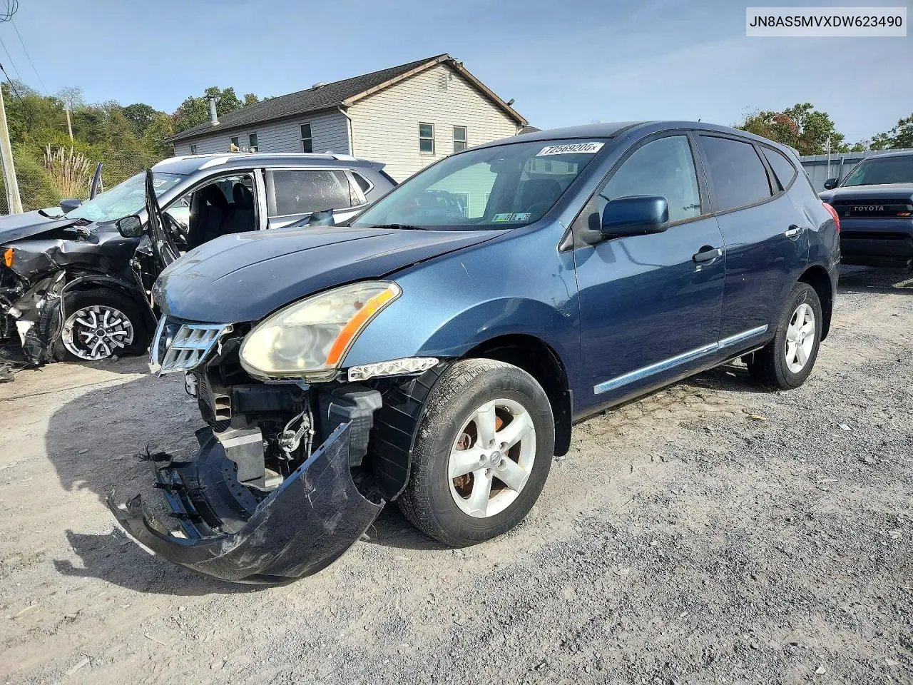 NISSAN ROGUE 2013, VIN JN8AS5MVXDW623490