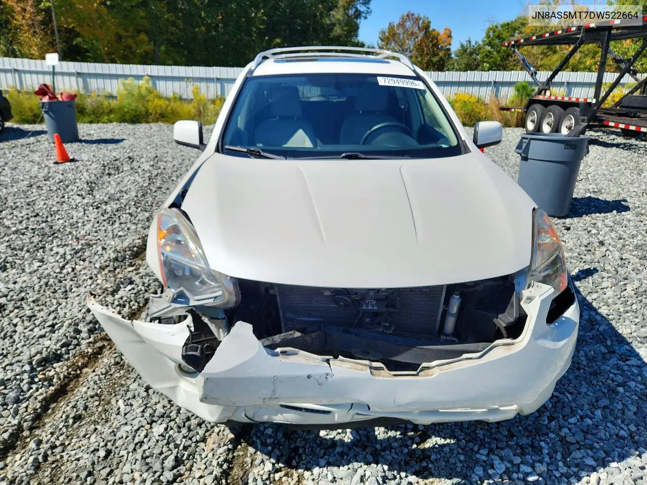 2013 NISSAN ROGUE VIN JN8AS5MT7DW522664 — фото 5