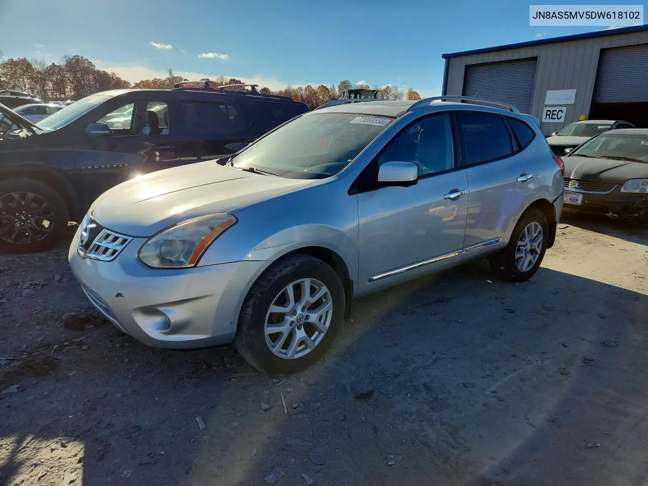 NISSAN ROGUE 2013, VIN JN8AS5MV5DW618102