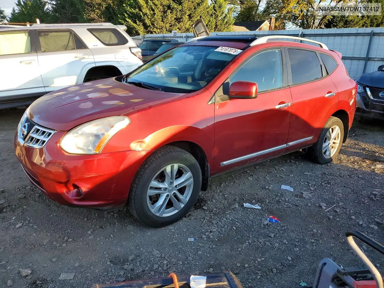 NISSAN ROGUE 2013, VIN JN8AS5MV7DW107412