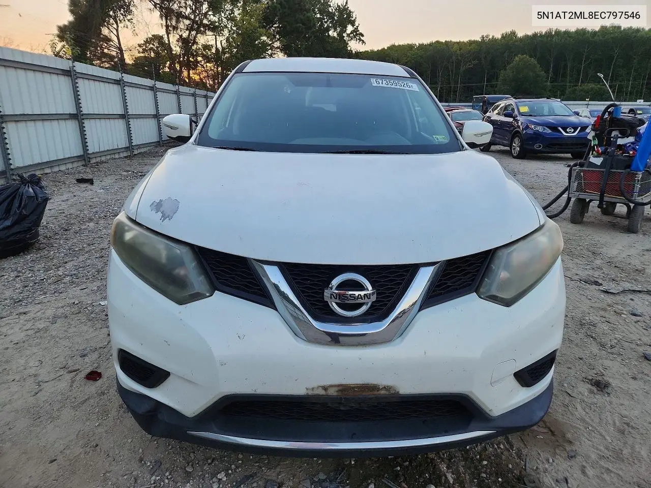 2014 NISSAN ROGUE VIN 5N1AT2ML8EC797546 — фото 5