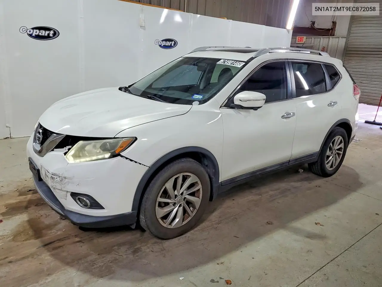 NISSAN ROGUE 2014, VIN 5N1AT2MT9EC872058