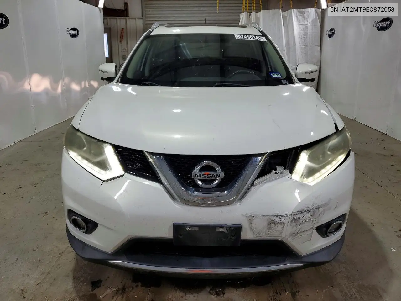 2014 NISSAN ROGUE VIN 5N1AT2MT9EC872058 — фото 5