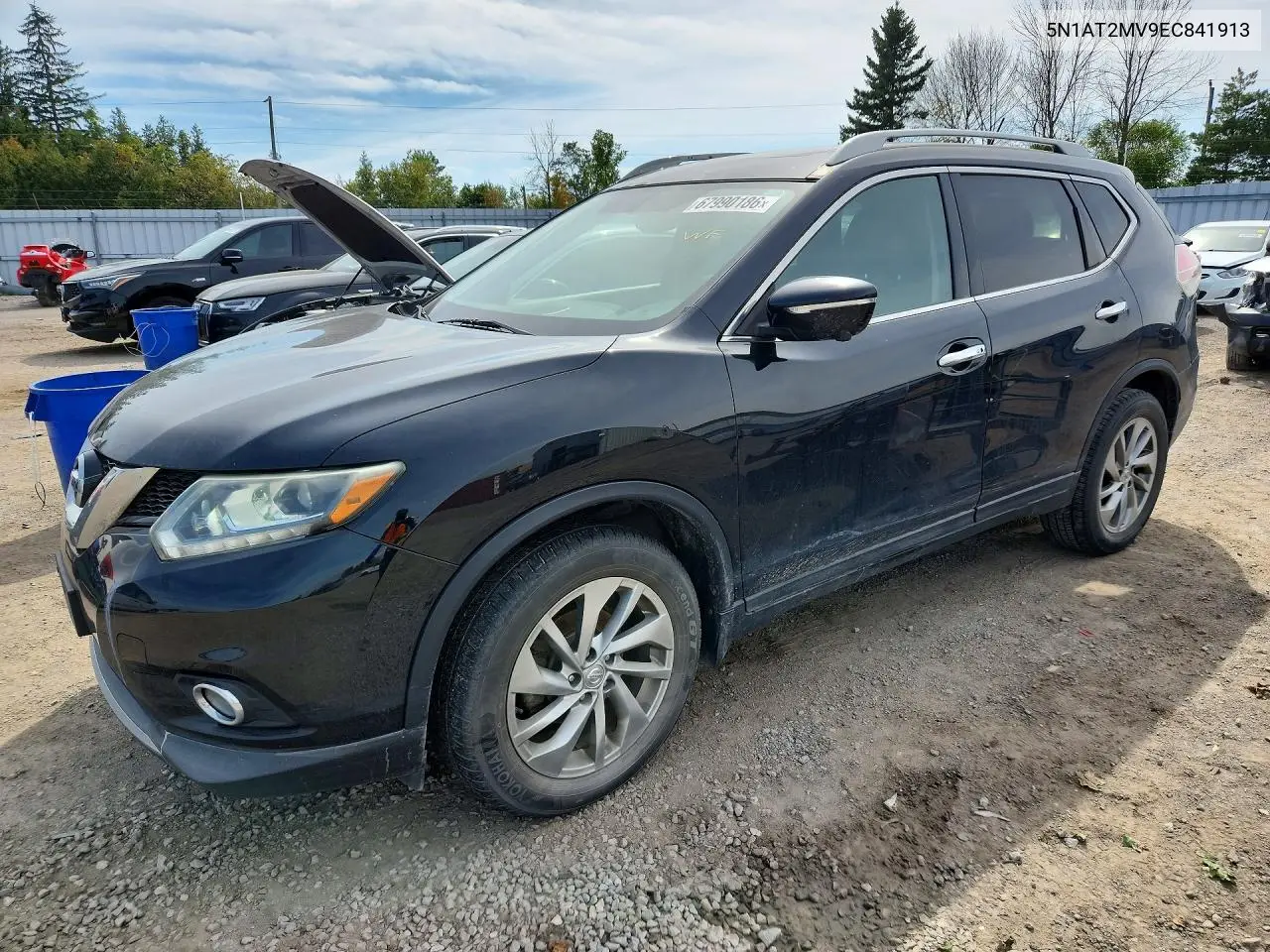 NISSAN ROGUE 2014, VIN 5N1AT2MV9EC841913