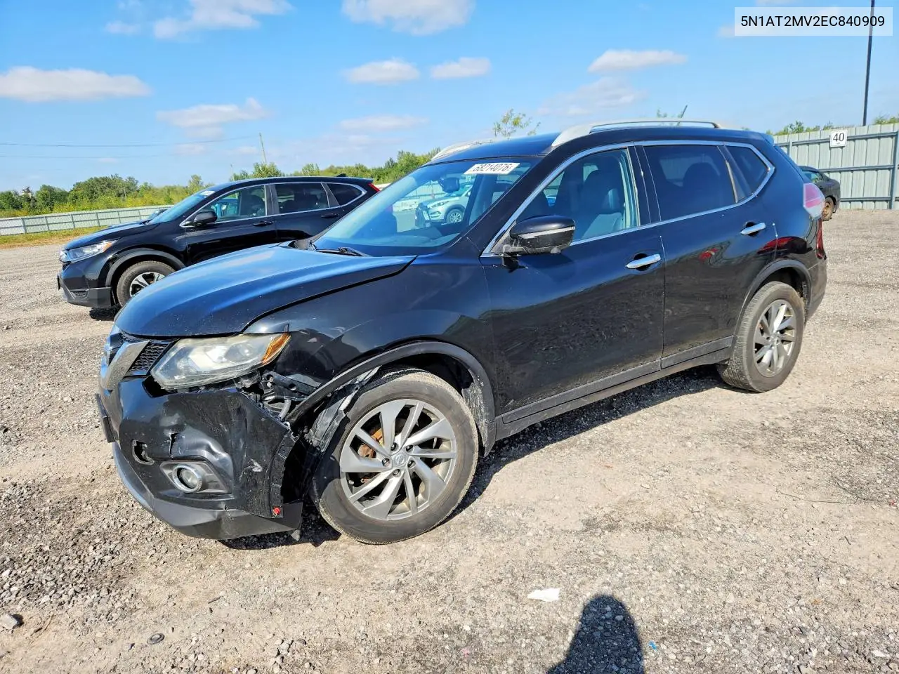 NISSAN ROGUE 2014, VIN 5N1AT2MV2EC840909