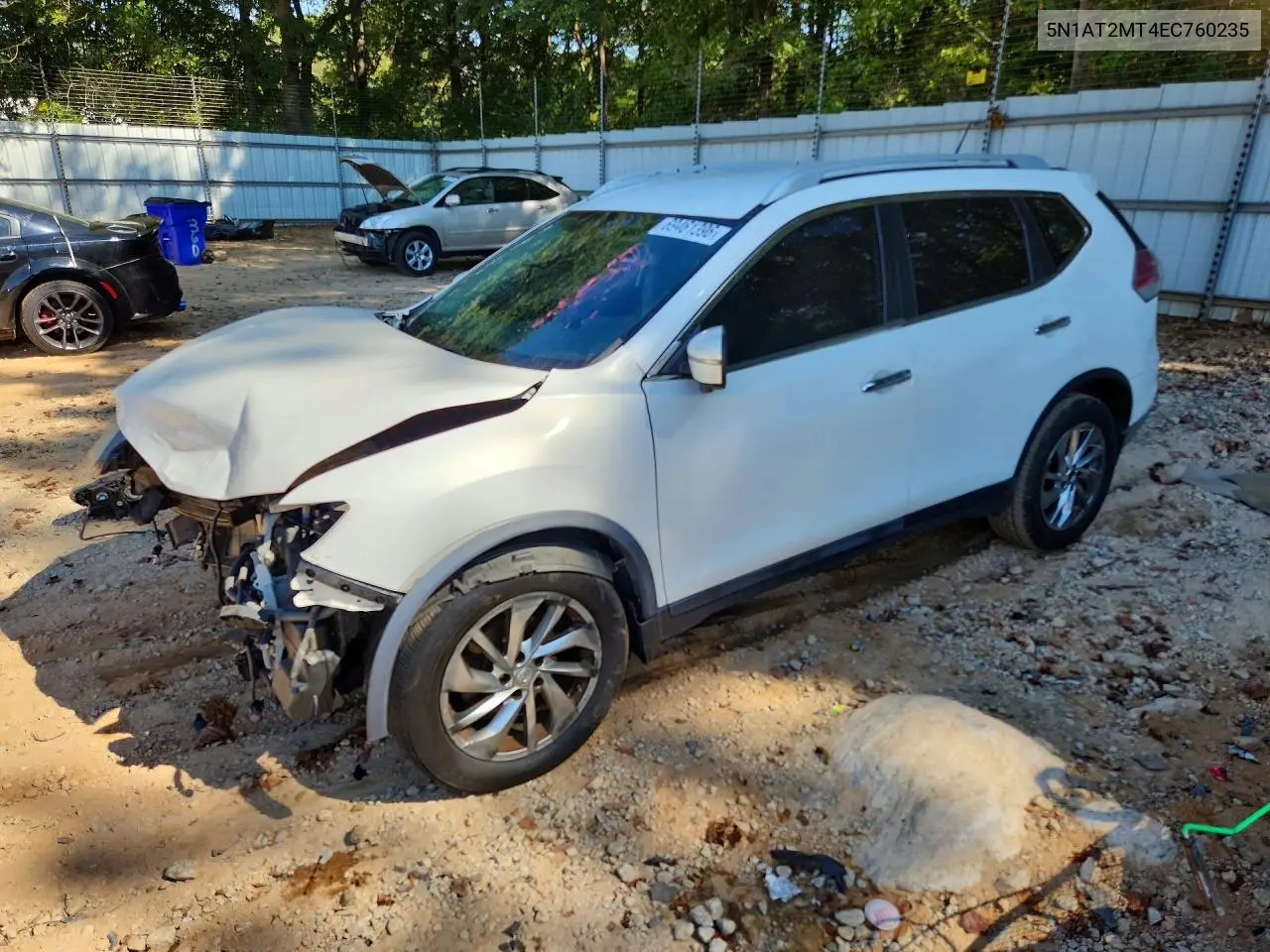 NISSAN ROGUE 2014, VIN 5N1AT2MT4EC760235