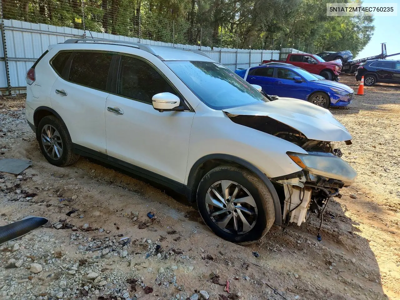 2014 NISSAN ROGUE VIN 5N1AT2MT4EC760235 — фото 4