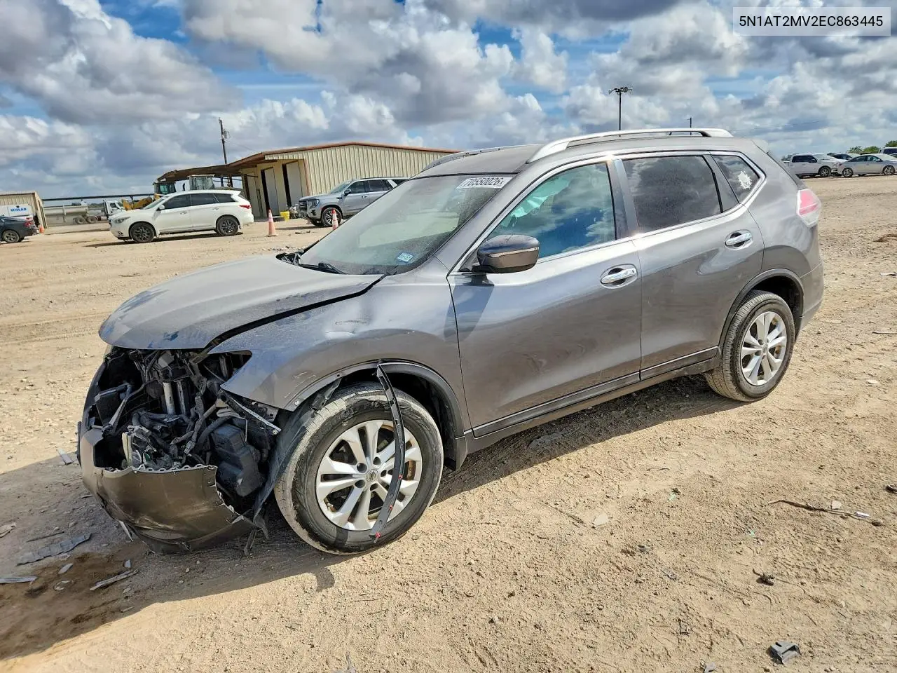 NISSAN ROGUE 2014, VIN 5N1AT2MV2EC863445
