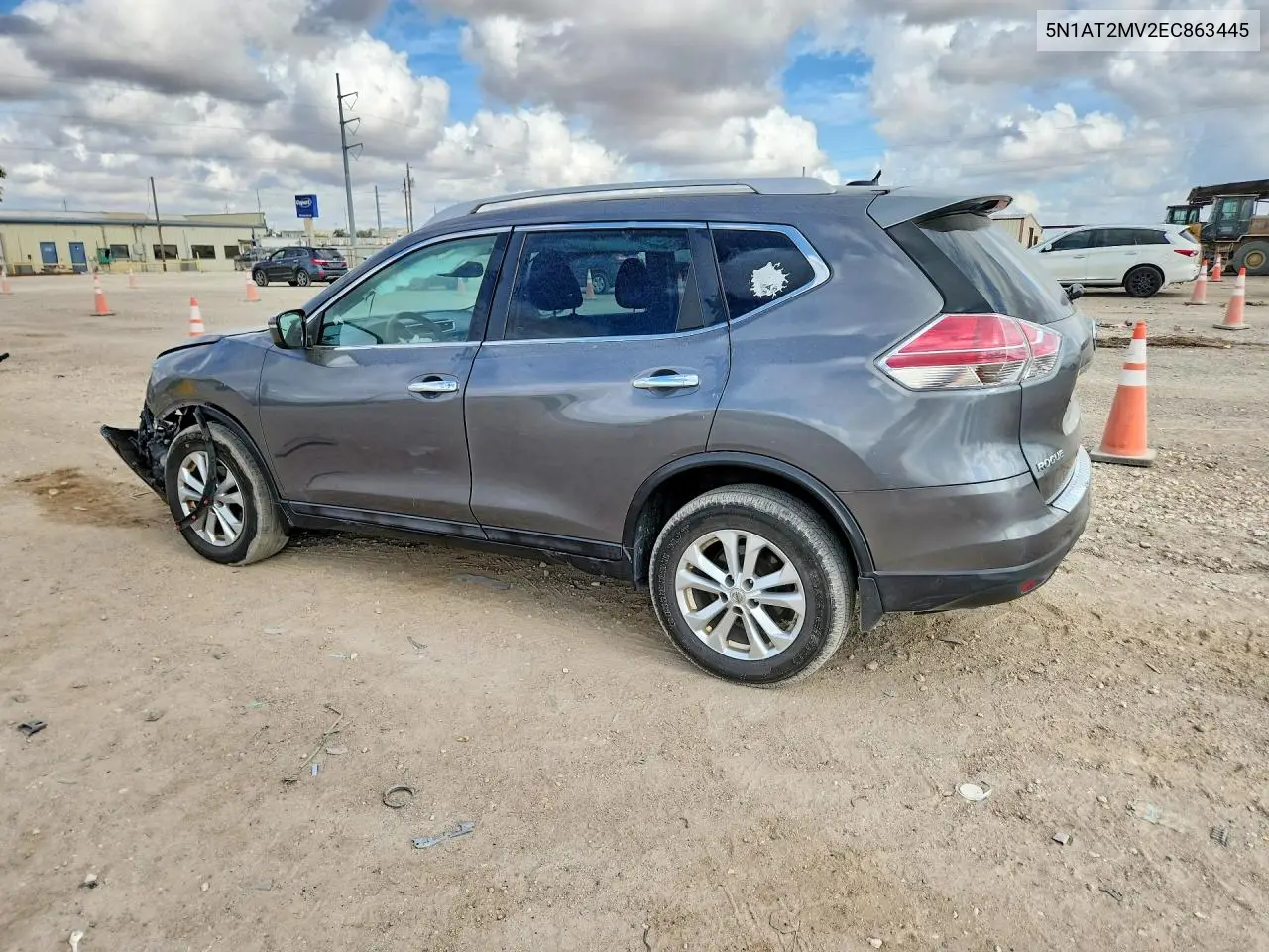 2014 NISSAN ROGUE VIN 5N1AT2MV2EC863445 — фото 2