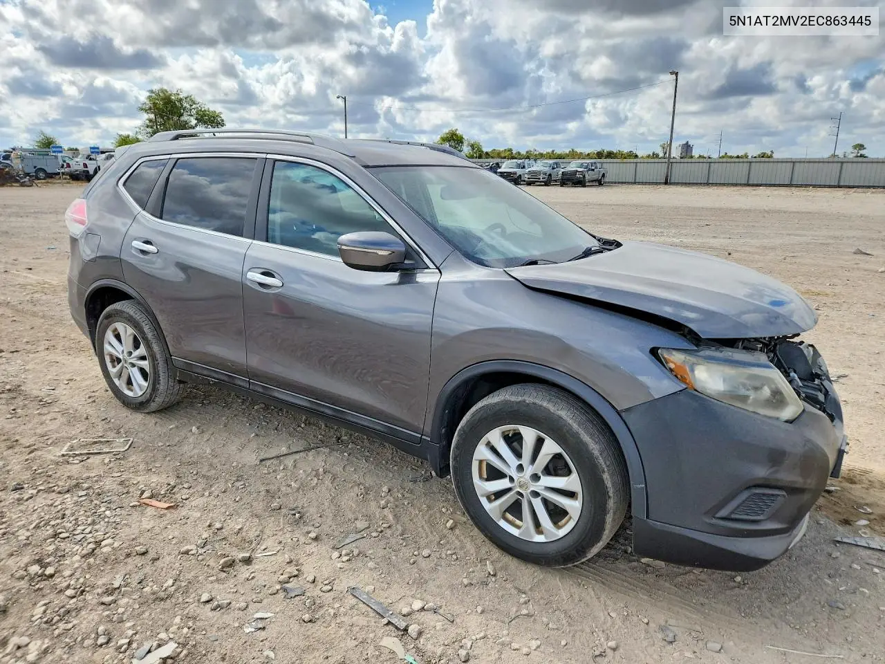 2014 NISSAN ROGUE VIN 5N1AT2MV2EC863445 — фото 4