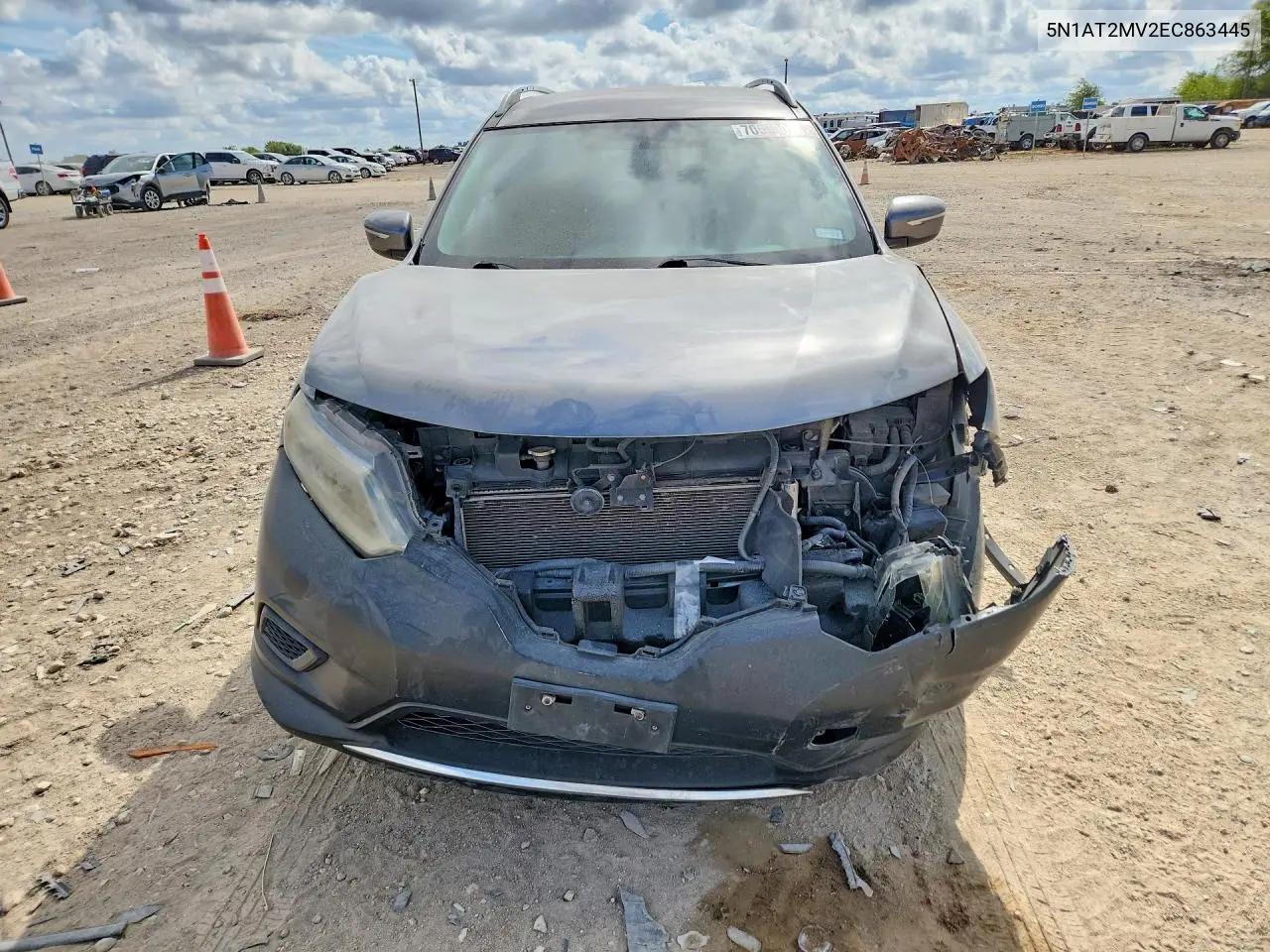2014 NISSAN ROGUE VIN 5N1AT2MV2EC863445 — фото 5