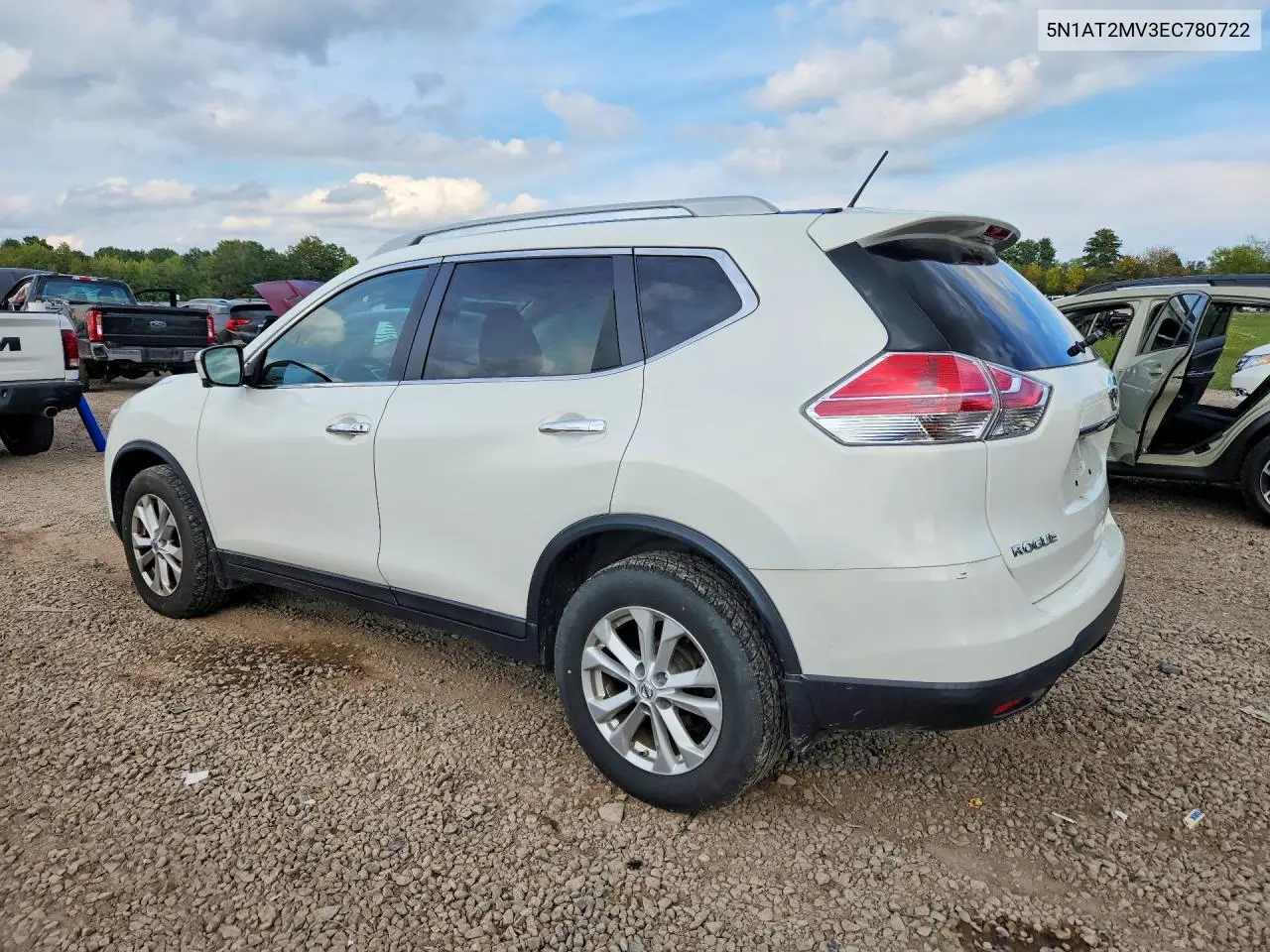 2014 NISSAN ROGUE VIN 5N1AT2MV3EC780722 — фото 2