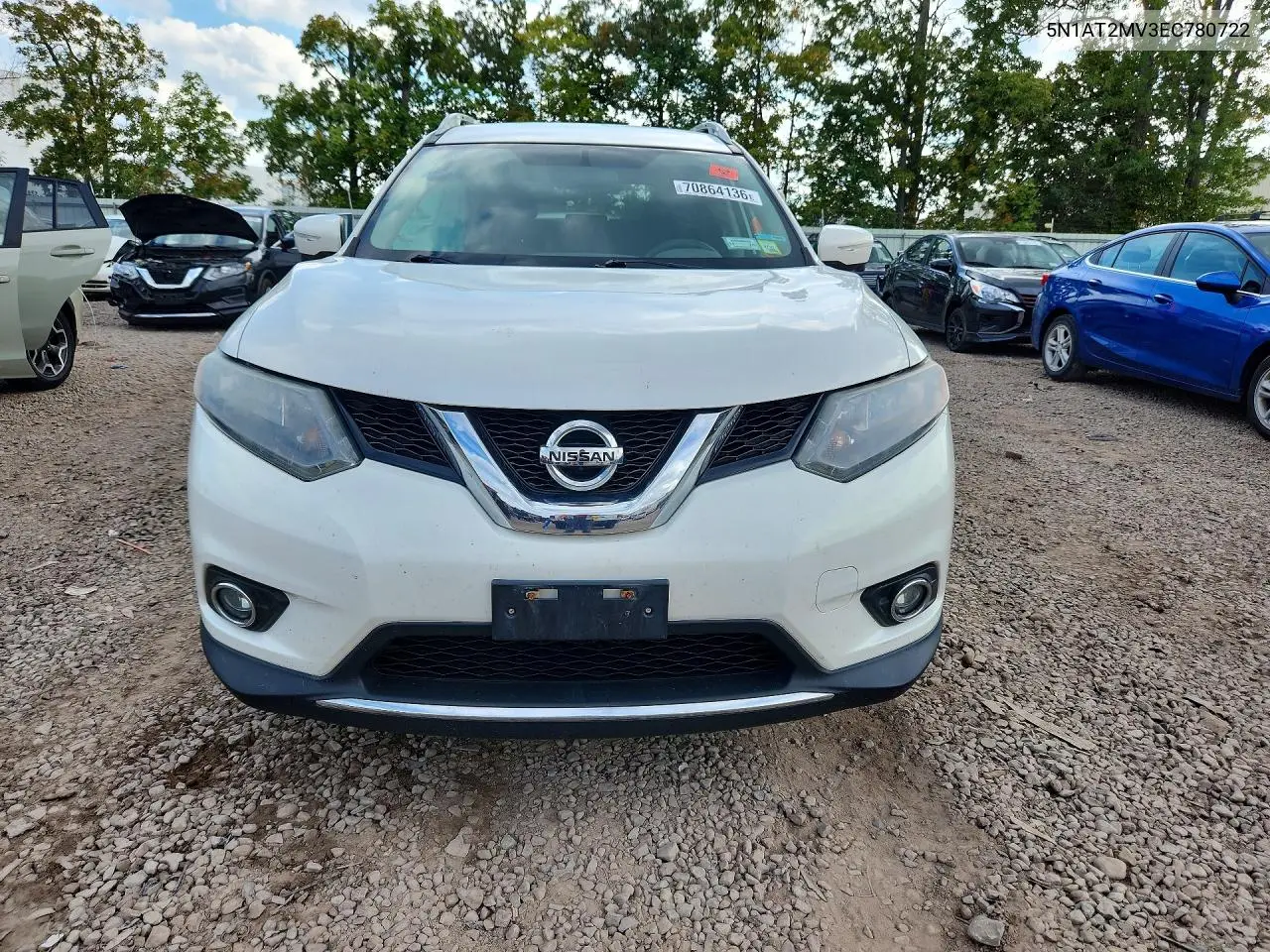 2014 NISSAN ROGUE VIN 5N1AT2MV3EC780722 — фото 5