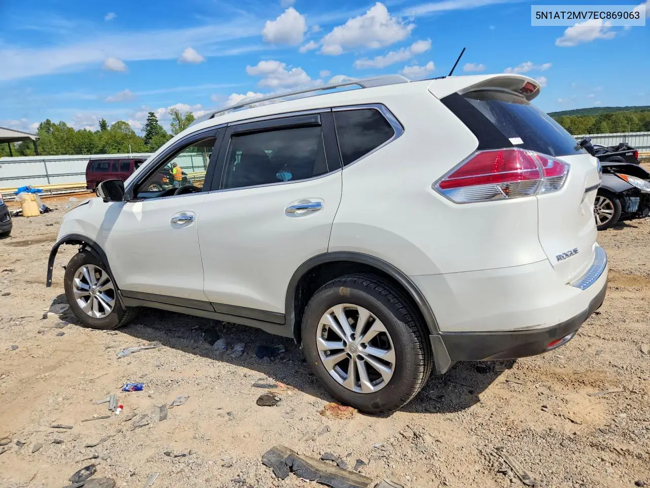 2014 NISSAN ROGUE VIN 5N1AT2MV7EC869063 — фото 2