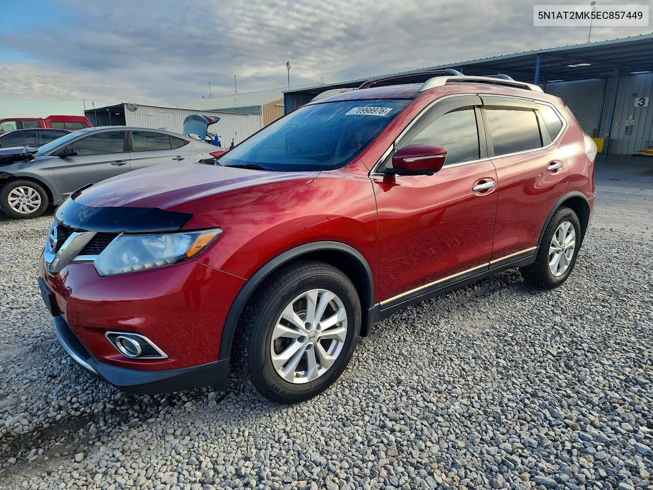NISSAN ROGUE 2014, VIN 5N1AT2MK5EC857449