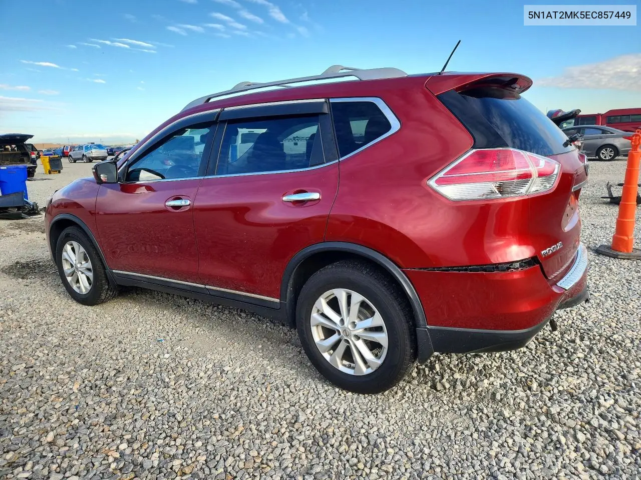 2014 NISSAN ROGUE VIN 5N1AT2MK5EC857449 — фото 2