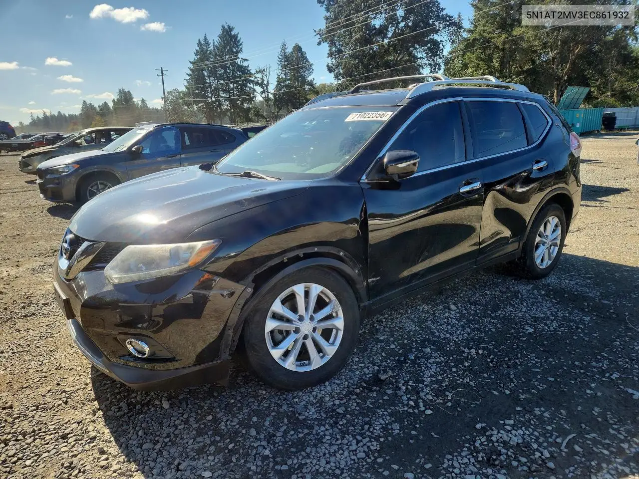 NISSAN ROGUE 2014, VIN 5N1AT2MV3EC861932