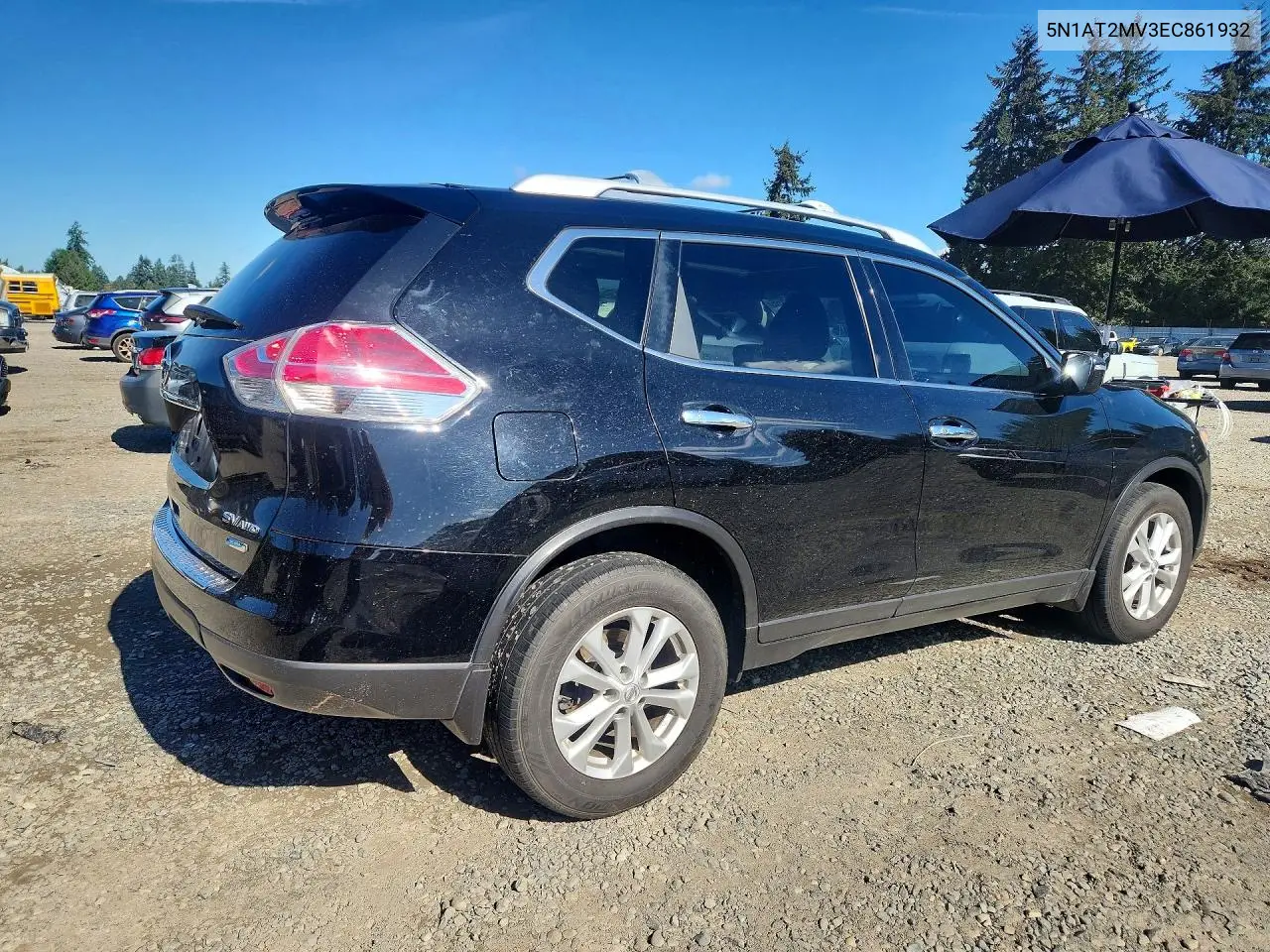 2014 NISSAN ROGUE VIN 5N1AT2MV3EC861932 — фото 3