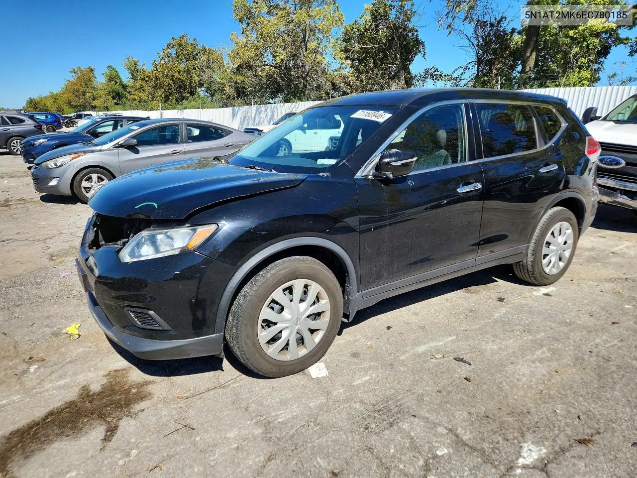 NISSAN ROGUE 2014, VIN 5N1AT2MK6EC780185