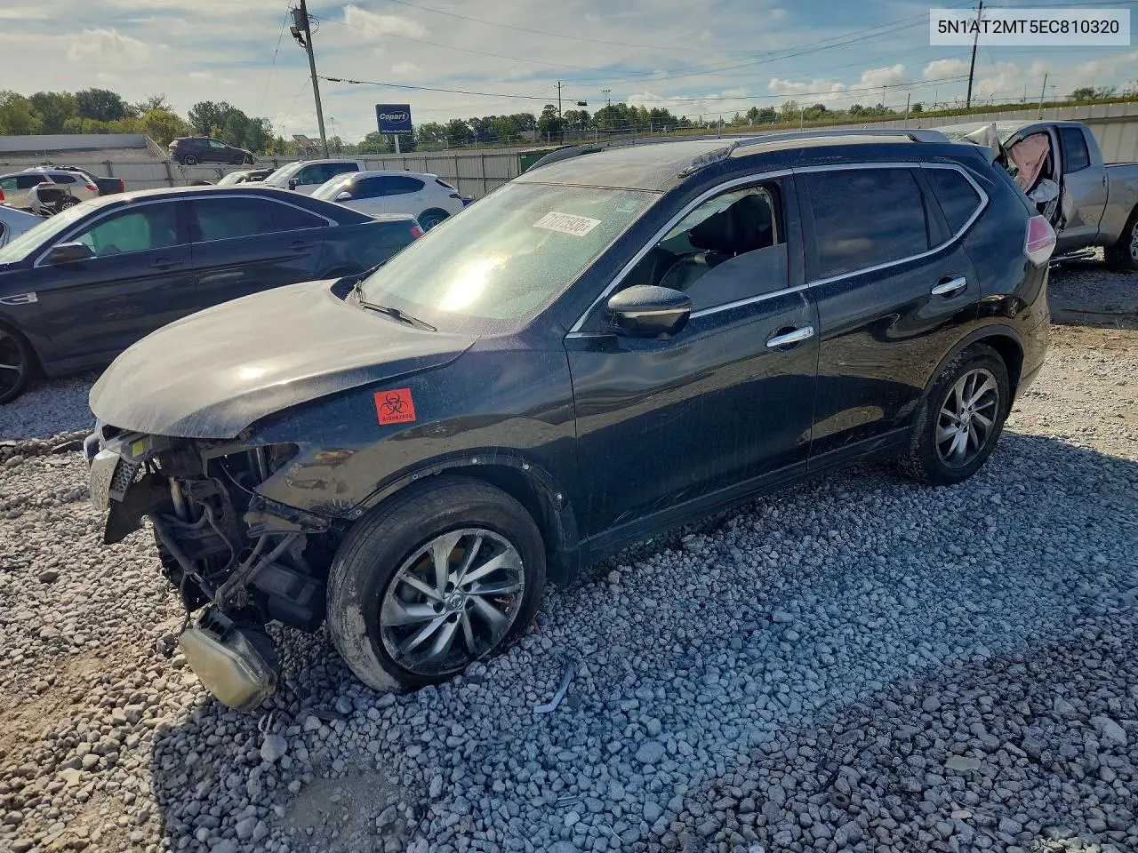 NISSAN ROGUE 2014, VIN 5N1AT2MT5EC810320