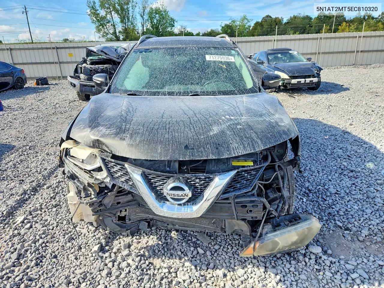 2014 NISSAN ROGUE VIN 5N1AT2MT5EC810320 — фото 5