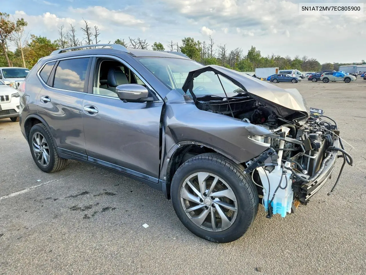2014 NISSAN ROGUE VIN 5N1AT2MV7EC805900 — фото 4