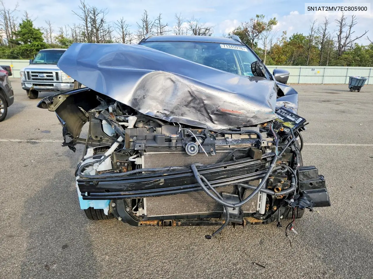 2014 NISSAN ROGUE VIN 5N1AT2MV7EC805900 — фото 5