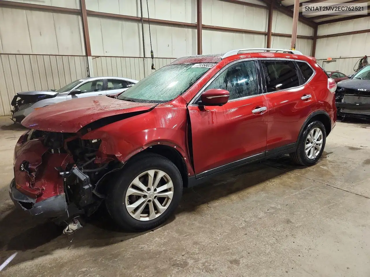 NISSAN ROGUE 2014, VIN 5N1AT2MV2EC762521
