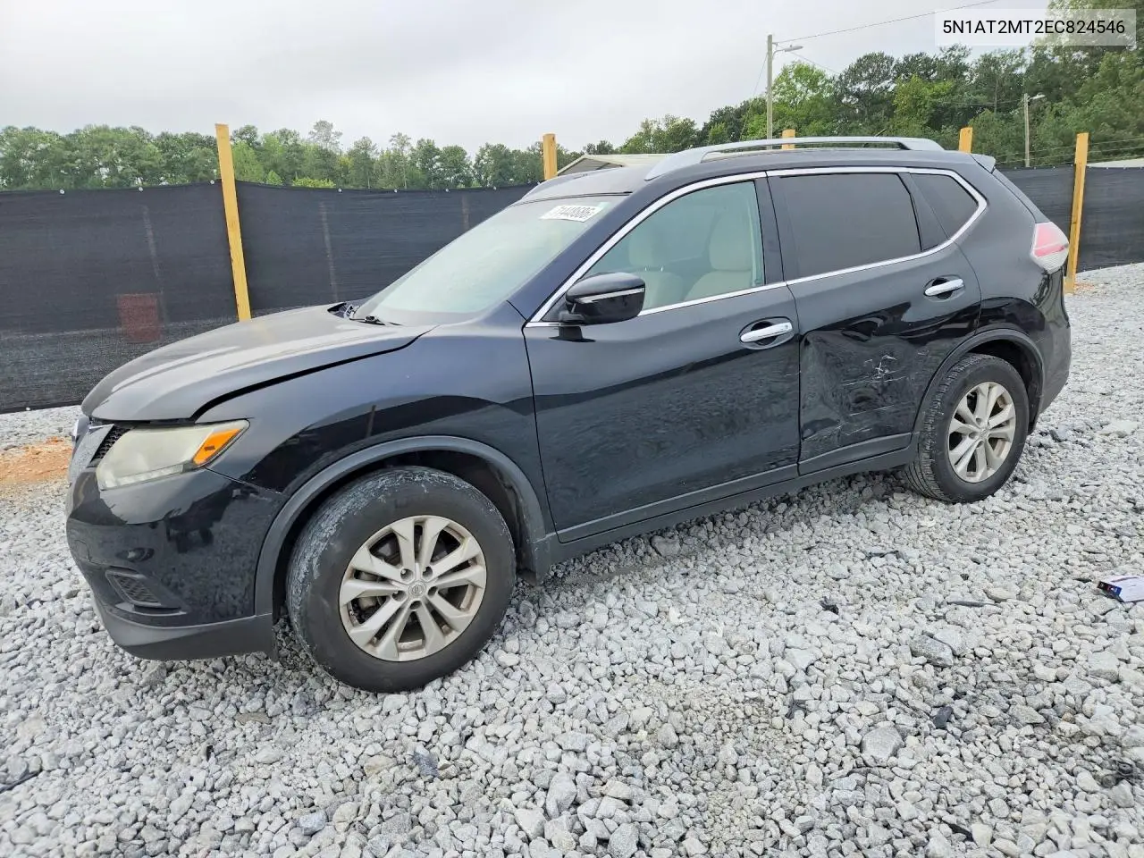 NISSAN ROGUE 2014, VIN 5N1AT2MT2EC824546